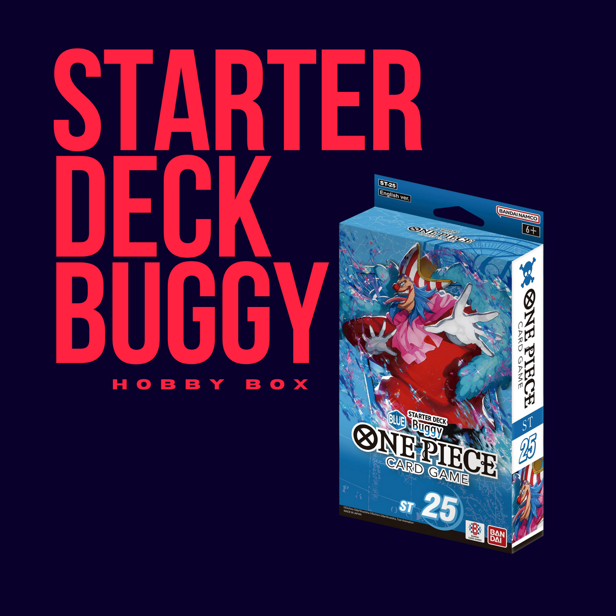 one piece tcg buggy starter deck ST-25 Quantity:20 Pack Erzfeind Sail into battle with One Piece Kingdoms of