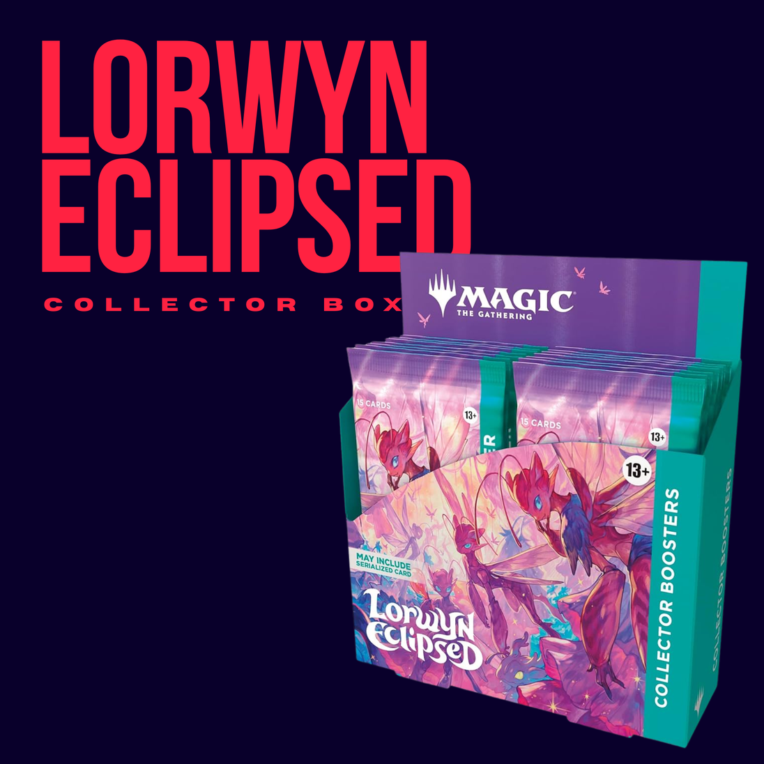 Lorwyn Eclipsed collector box with 'Magic: The Gathering' branding on a dark background