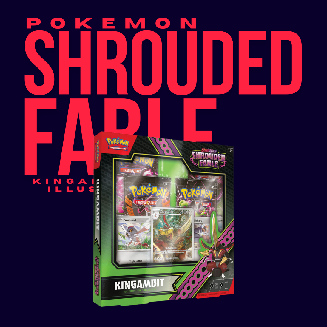 Pokémon Kingambit Illustration Collection Box | PokeFX Hobby Store Pokémon Kingambit Illustration Collection Box | PokeFX Hobby Store